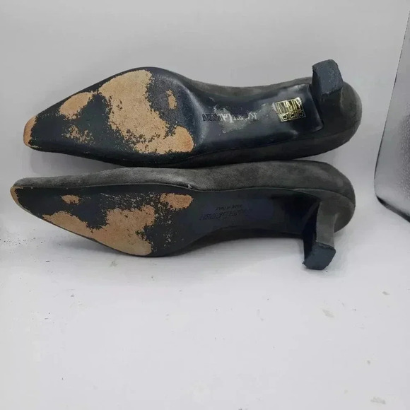 LAUREN RALPH LAUREN LANETTE SUEDE MOCHA PUMPS SIZE 10 B/MED WB2792 - Picture 5 of 6